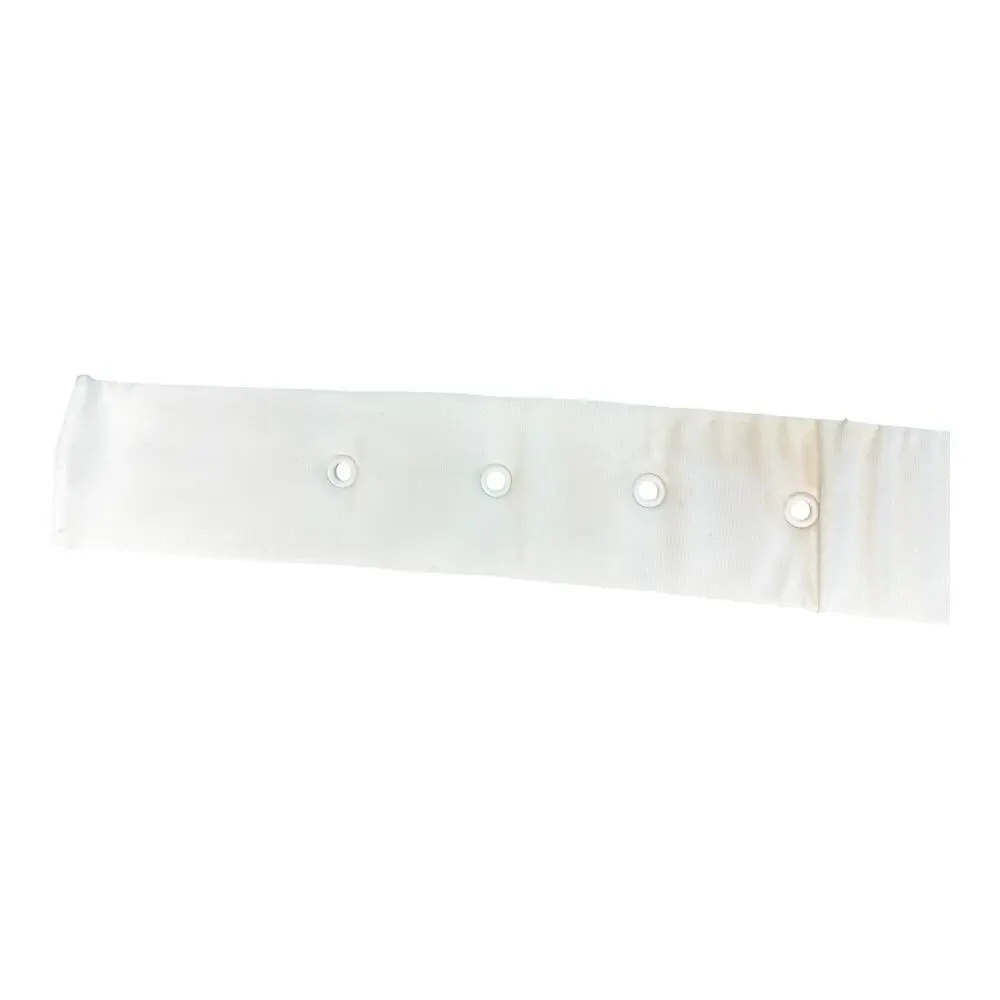 Vintage 60s/70s Style White Fabric Belt Round Buckle Red White‎ Blue Retro Small